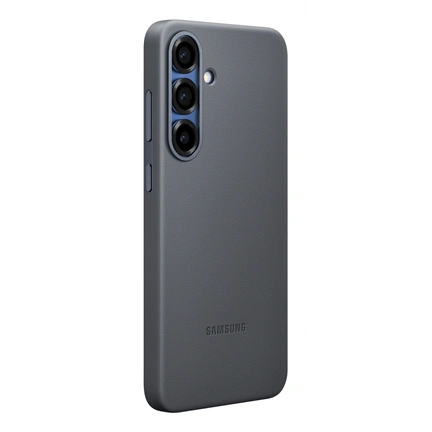 Samsung Galaxy S25+ vegán bőrtok - fekete