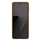 Samsung Galaxy Z Flip7 vegán bőrtok, tevebarna