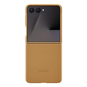 Samsung Galaxy Z Flip7 vegán bőrtok, tevebarna
