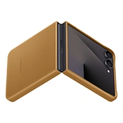 Samsung Galaxy Z Flip7 vegán bőrtok, tevebarna