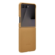 Samsung Galaxy Z Flip7 vegán bőrtok, tevebarna