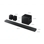 Samsung HW-QS750F hangprojektor - 5.1.2 csatornás, Q szériás, mélynyomóval és hátsó hangszórókkal (2025)