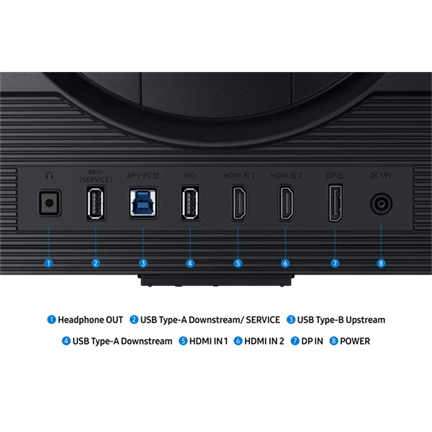 Samsung LS27FG702EUXEN 27" Odyssey G7 G70F gaming monitor 4K 180Hz / FHD 360Hz