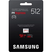 Samsung P9 microSD Express memóriakártya -  UHS-I, U3, V30, A1, R800MB/s, 512GB