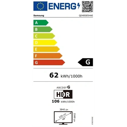 Samsung QE48S85HAEXXH OLED 4K UHD Smart TV, 121 cm