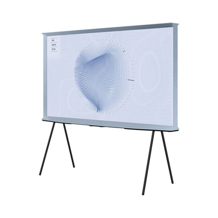 Samsung 65" The Serif QLED 4K LS01B Smart TV 360 fokos kialakítással (2023) - Pamut kék