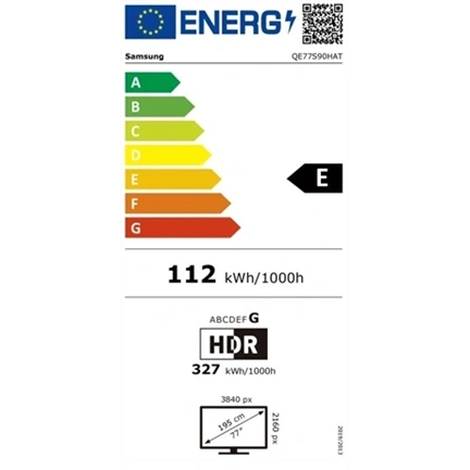 Samsung QE77S90HATXXH OLED 4K UHD Smart TV, 195 cm