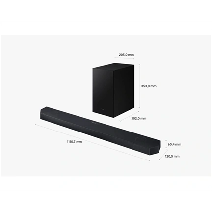 Samsung Q szériás hangprojektor HW-Q600H 3.1.2 csatornás, mélynyomóval