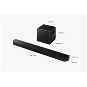 Samsung Q szériás hangprojektor HW-Q800H 5.1.2 csatornás, mélynyomóval