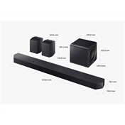 Samsung Q szériás hangprojektor HW-Q990H 11.1.4 csatornás, mélynyomóval és hátsó hangszórókkal