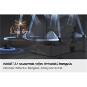 Samsung Q szériás hangprojektor HW-Q990H 11.1.4 csatornás, mélynyomóval és hátsó hangszórókkal