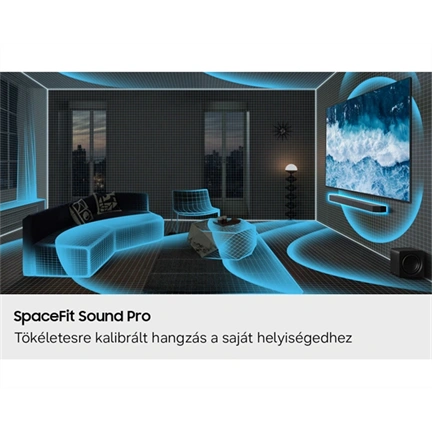 Samsung Q szériás hangprojektor HW-Q990H 11.1.4 csatornás, mélynyomóval és hátsó hangszórókkal