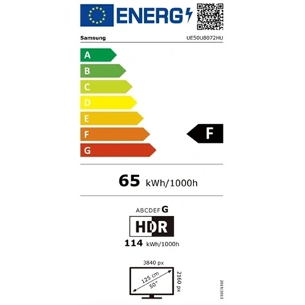Samsung UE50U8072HUXXH UHD 4K UHD Smart TV, 127 cm