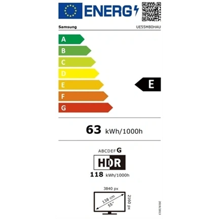Samsung UE55M80HAUXXH Mini LED 4K UHD Smart TV, 139 cm