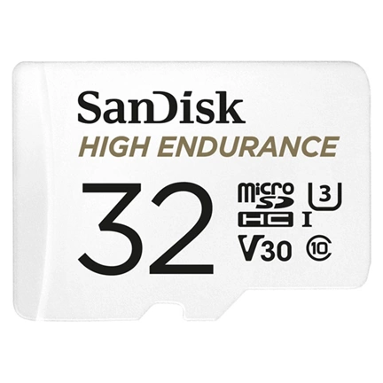 SanDisk High Endurance memóriakártya microSDHC, UHS-I, U3, V30, 100/40MB/s, 32GB (183565)
