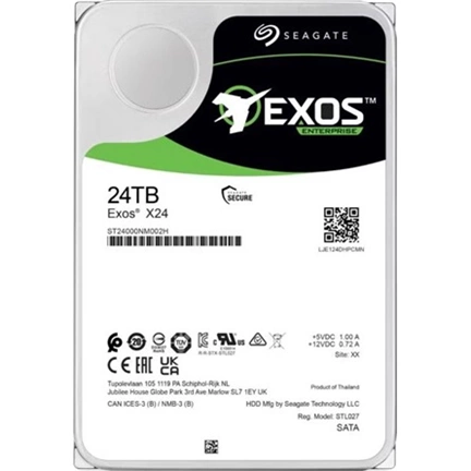 Seagate 24TB 7200rpm SATA-600 512MB Exos X24
