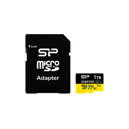 Silicon Power MicroSD kártya - 1TB microSDXC UHS-I U3, 3D TLC NAND (170/150 MB/s A2/V30) DDR200 transfer rate