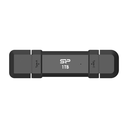 Silicon Power Pendrive SSD DS72 1TB External SSD in stick format, Type-A and C Interface 1050MB/s, 850MB/s