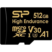 Silicon Power mSD Card Golden Series - High Endurance 512GB High endurance MicroSD Card