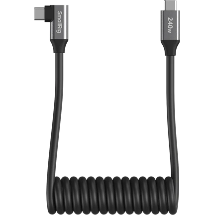 SmallRig 5730 Spirál USB-C adatkábel (egyenes–derékszögű)