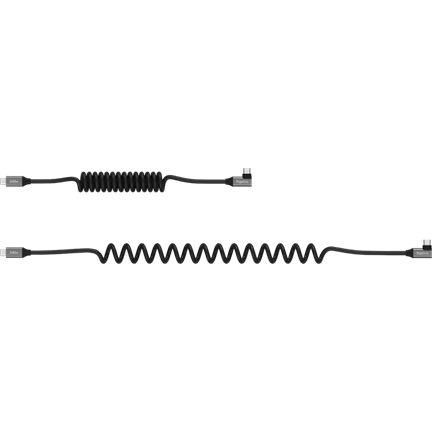 SmallRig 5730 Spirál USB-C adatkábel (egyenes–derékszögű)