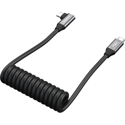 SmallRig 5730 Spirál USB-C adatkábel (egyenes–derékszögű)