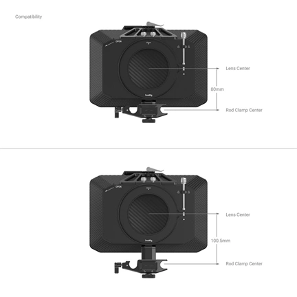 SmallRig 15mm Rod Support for 2660 Matte Box 3411