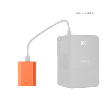 SmallRig 4969 NP FZ100 USB C Rechargeable Camera Battery (Orange)