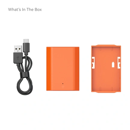 SmallRig 4969 NP FZ100 USB C Rechargeable Camera Battery (Orange)