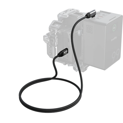 SmallRig 5732 USB-C adatkábel (egyenes–derékszögű) 100 cm | 40 Gbps + 240 W + 8K