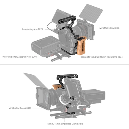SmallRig Basic Kit for EOS R5 /R6 with BG-R10 Battery Grip 3707