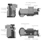 SmallRig Cage & Cable Clamp for FUJIFILM GFX100S/GFX50S II 3715