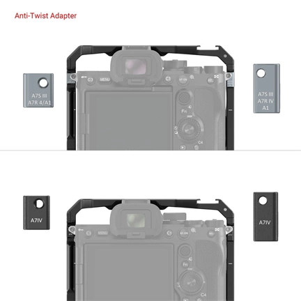 SmallRig Cage for Sony Alpha 7S III/Alpha 7 IV/Alpha 7R IV/Alpha 1 with VG-C4EM Battery Grip 3594