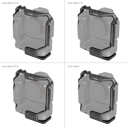 SmallRig Cage for Sony Alpha 7S III/Alpha 7 IV/Alpha 7R IV/Alpha 1 with VG-C4EM Battery Grip 3594