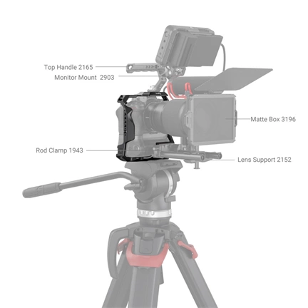 SmallRig Camera Cage for Nikon Z 6II/Z 7II with MB-N11 Battery Grip 3866