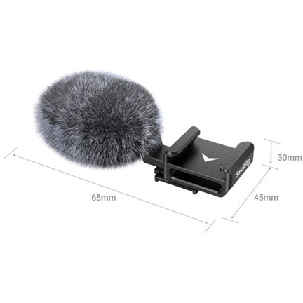 SmallRig Cold Shoe Adapter with Windshield for Sony ZV-E10 and ZV-1 3526