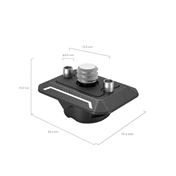 SmallRig Drop-in HawkLock mini Universal Quick Release Top Mount Plate 3730C