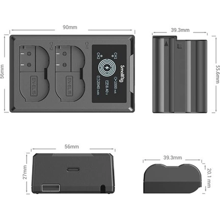 SmallRig EN-EL15 Camera Battery and Charger Kit 3820