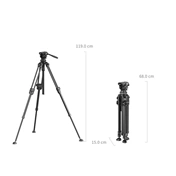 SmallRig Lightweight Video Carbon Fiber Tripod Kit AD 50 Pro 4420