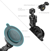 SmallRig Portable Suction Cup Mount Support Kit for Action Cameras/Mobile Phones SC-1K 4275 SmallRig Portable Suction Cup Mount Support Kit for Action Cameras/Mobile Phones SC-1K 4275