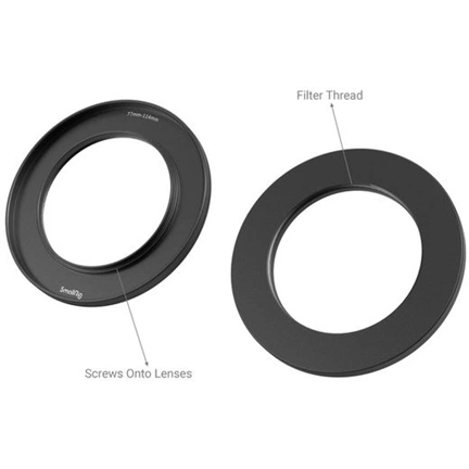 SmallRig Screw-In Reduction Ring Set with Filter Thread (67mm/72mm/77mm/82mm/86mm-114mm) for Matte Box 2660 3410