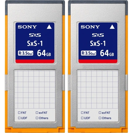 Sony 64GB SxS-1 G1C Series Memory Card (2-Pack) (2SBS-64G1C/2)
