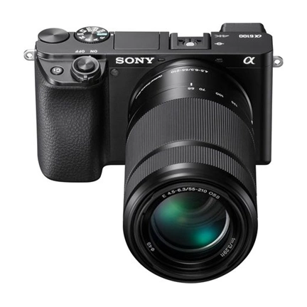 Sony Alpha 6100 digitális fényképezőgép váz (fekete, USB-C) + 16-50mm + 55-210mm objektív KIT