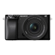 Sony Alpha 6100 digitális fényképezőgép váz (fekete, USB-C) + 16-50mm objektív KIT