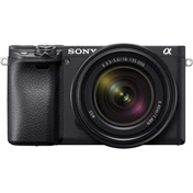 Sony Alpha 6400 digitális fényképezőgép váz (fekete, USB-C) + 18-135mm f/3.5-5.6 OSS objektív KIT