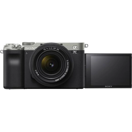 Sony Alpha 7C + FE 28-60mm f/4-5.6 MILC fényképezőgép KIT (ezüst)