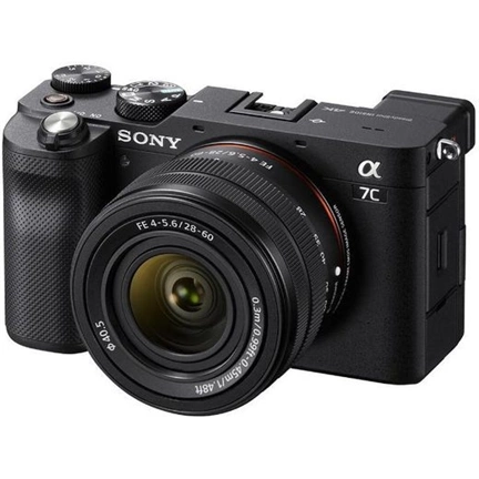 Sony Alpha 7C + FE 28-60mm f/4-5.6 MILC fényképezőgép KIT (fekete)