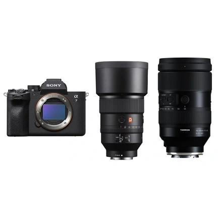 Sony Alpha 7 IV + SONY FE 135mm f/1.8 GM + TAMRON 35-150mm f/2-2.8 Di III VXD MILC fényképezőgép KIT