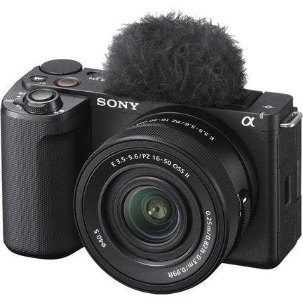 Sony Alpha ZV-E10 II vlogkamera + E PZ 16-50 mm f/3 5-5.6 OSS objektív KIT (ZVE10M2KB.CEC)