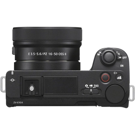 Sony Alpha ZV-E10 II vlogkamera + E PZ 16-50 mm f/3 5-5.6 OSS objektív KIT (ZVE10M2KB.CEC)